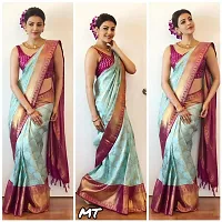 Stylish Lichi Silk Jacquard Work Saree for Women-thumb1