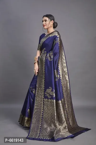 Stylish Lichi Silk Jacquard Work Saree for Women-thumb0