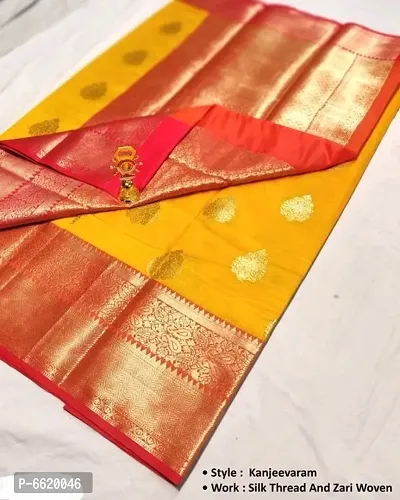 BEAUTIFUL RICH PALLU AND JACQUARD WORK ON ALL OVER THE SAREE.-thumb0