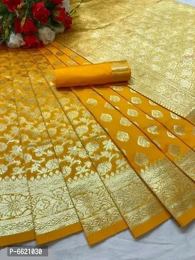 Stylish Art Silk Jacquard Work Saree for Women-thumb0