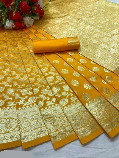 Art Silk Jacquard Sarees For Women