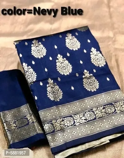 BEAUTIFUL RICH PALLU AND JACQUARD WORK ON ALL OVER THE SAREE.-thumb0