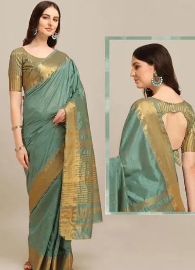 Fancy Art Silk Jacquard Work Saree for Women