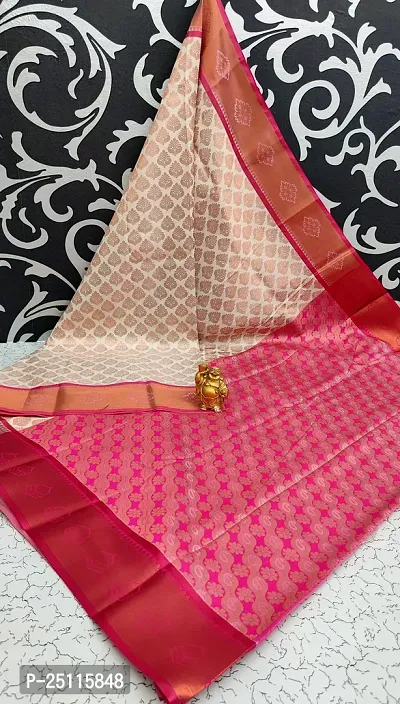 Stunning Bridal Art Silk Zari Woven Saree With Blouse Piece For Women-thumb0