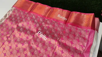 Stunning Bridal Art Silk Zari Woven Saree With Blouse Piece For Women-thumb1