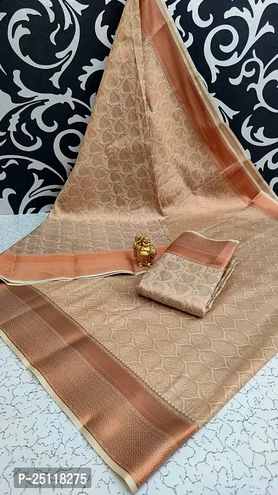 Stunning Bridal Art Silk Zari Woven Saree With Blouse Piece For Women