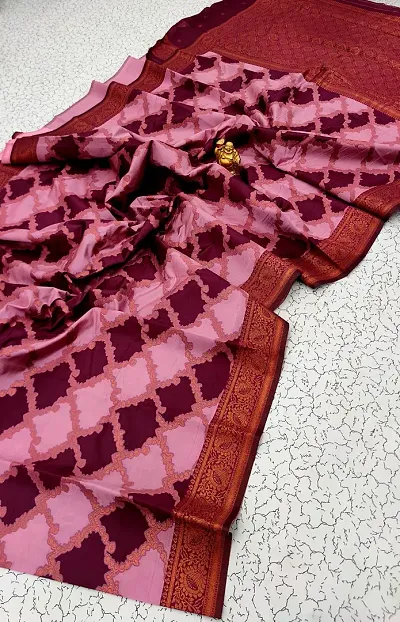 Art Silk Zari Woven Sarees with Blouse piece