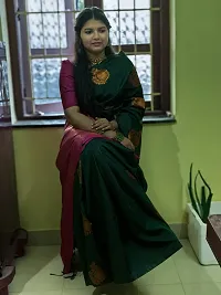 Classic Art Silk Saree with Blouse piece For Women-thumb3