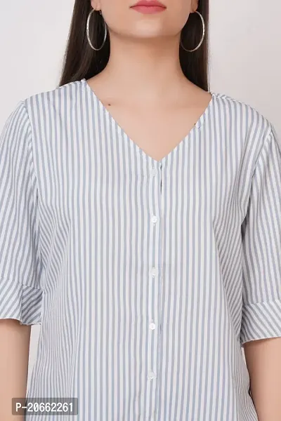 Elegant Cambric Cotton Top For Women