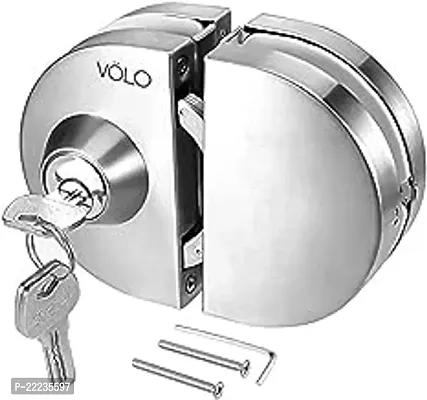 Glass Door Lock | Stainless-Steel (Glass To Glass Door Lock) - Silver