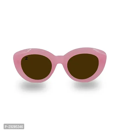 Trendy Pink Polycarbonate Butterfly Sunglasses-thumb0