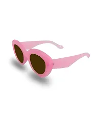 Trendy Pink Polycarbonate Butterfly Sunglasses-thumb2