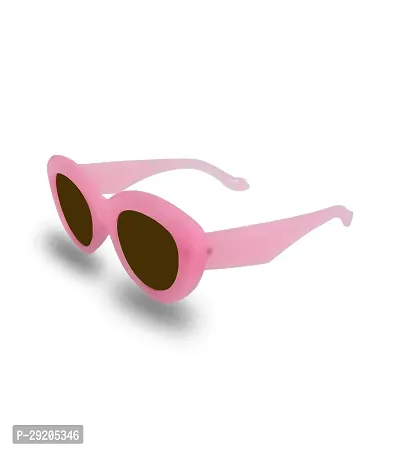 Trendy Pink Polycarbonate Butterfly Sunglasses-thumb3