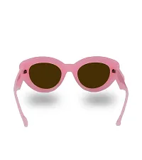 Trendy Pink Polycarbonate Butterfly Sunglasses-thumb3