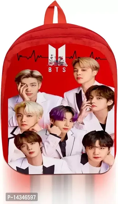 BTS Bangtan Boys KPOP Theme Fan Art Backpack for kids, Cute Lightweight Water Resistant Preschool Backpack Bookbag for Kids,Toddlers Kindergarten School Bag