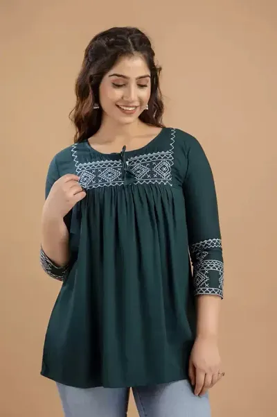 Elegant Embroidered Tunic For Women