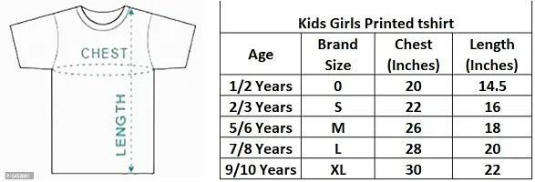 Stylish Cotton Multicoloured Round Neck Short Sleeves T-shirt For Girls (Pack Of 5)-thumb2