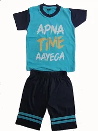 kids Tshirt  Capri set Pack of 3Assorted colours-thumb2