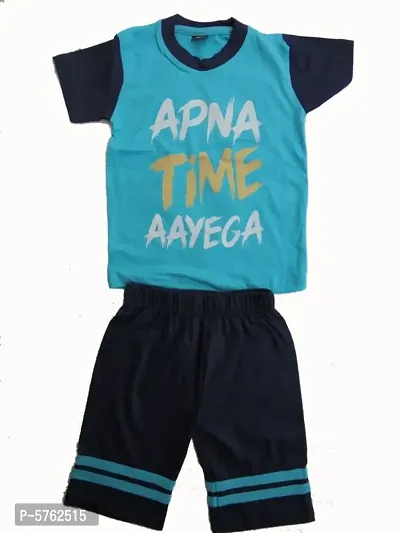 kids Tshirt  Capri set Pack of 3Assorted colours-thumb3