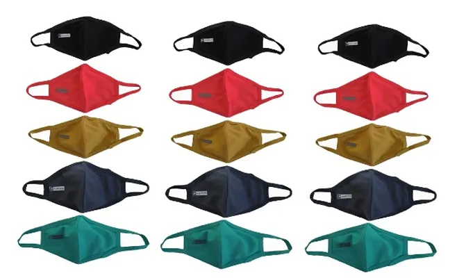 Men and Women Mask Pack of 10 Assorted colours
