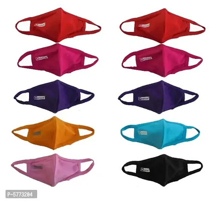 Kids Mask Pack of 10 Assorted colours