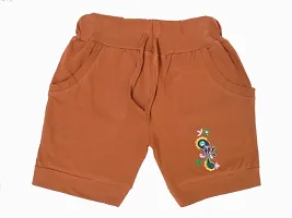 Fashionista Kids girls Embroidery shorts Pack of 4 Assorted colours-thumb4