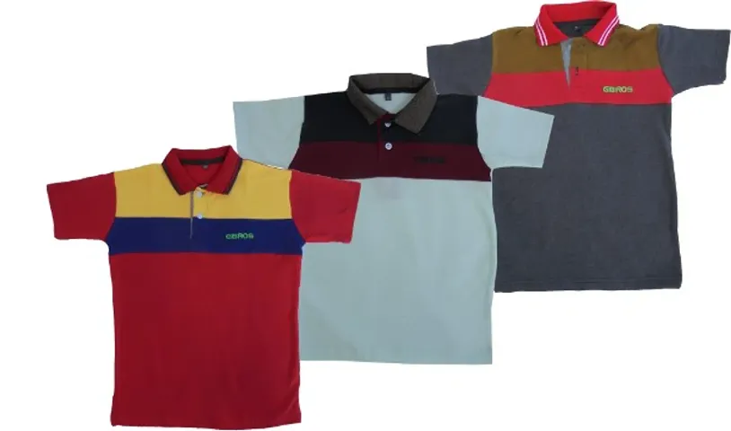 Kids Trendy Boys Polo T-shirts Pack of 3