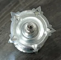 Sigaram 2 German Silver Diya is best for Home, Office and Temple Poojas K3131 Silver Plated-thumb2