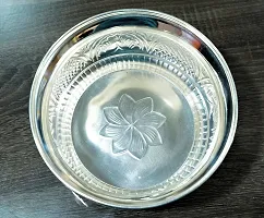 Sigaram 1 Pooja flower Basket is best for Home, Office and Temple Poojas K3132 Silver Plated-thumb2