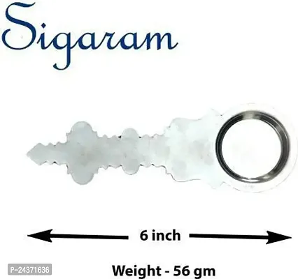 Sigaram German Silver Pooja Hand For Home Pooja Decor K2533 Silver Plated-thumb2