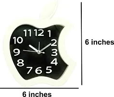 Sigaram Analog Apple Shape Alarm Table Clock| for Living Room Office Study Table| Battery Operated Designer Clock-thumb1