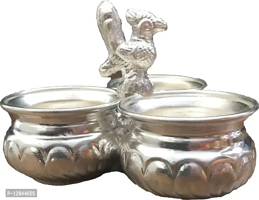 Sigaram German Silver for Pooja Thai Set (1 Pieces, Silver) K2569