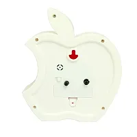 SIGARAM Plastic Apple Table Clock with Alarm for Home Decor (Red)-thumb3