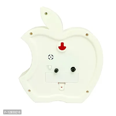 SIGARAM Plastic Apple Table Clock with Alarm for Home Decor (Red)-thumb4