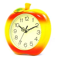 Sigaram Wall Clock for Home and Office| Apple Design Orange Color|-thumb1