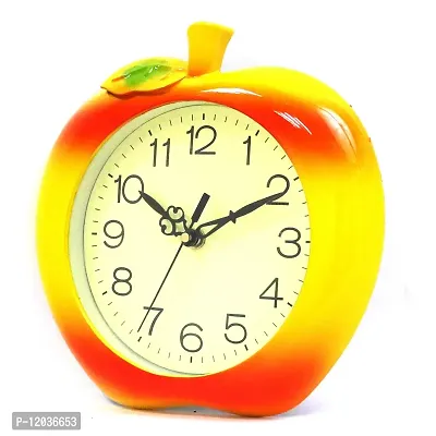 Sigaram Wall Clock for Home and Office| Apple Design Orange Color|-thumb2