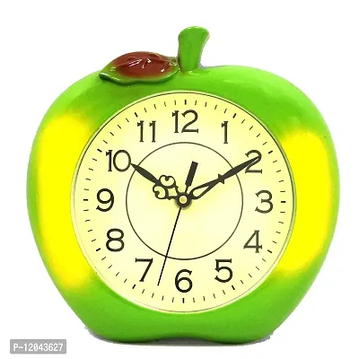 Sigaram Apple Shape Wall Clock| for Home and Office| Battery Operated Attractive Color and Designer Clock-thumb0