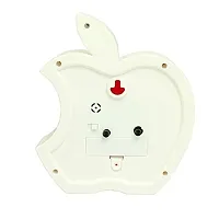 SIGARAM Plastic Apple Table Clock with Alarm for Home Decor (Red)-thumb4