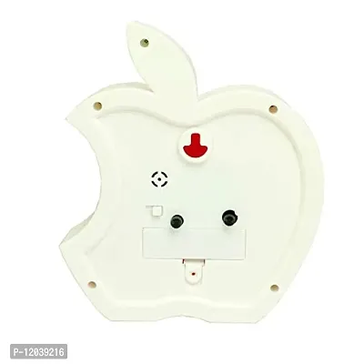 SIGARAM Plastic Apple Table Clock with Alarm for Home Decor (Red)-thumb5