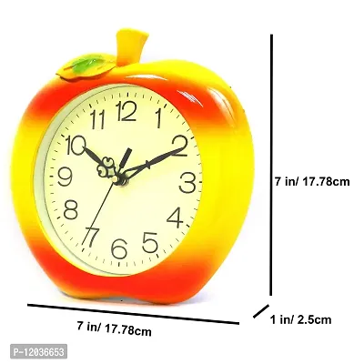 Sigaram Wall Clock for Home and Office| Apple Design Orange Color|-thumb3
