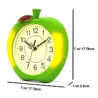 Sigaram Apple Shape Wall Clock| for Home and Office| Battery Operated Attractive Color and Designer Clock-thumb2