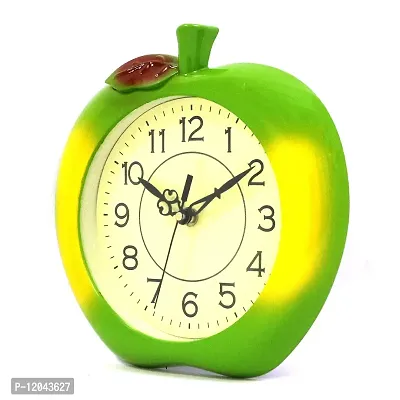 Sigaram Apple Shape Wall Clock| for Home and Office| Battery Operated Attractive Color and Designer Clock-thumb2