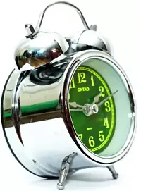 Silver Geen metal alarm table clock-thumb2