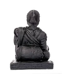 Black Color Ceramic Chatrapathi Shivaji Statue Decorative Showpiece - 9 cm-thumb1