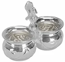 Sigaram 1 German Silver 2cup Panchwala is best for Home, Office and Temple Poojas K3114 Silver Plated-thumb3