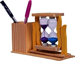 ProOffice 1 Compartments Wooden, Glass Pen Stand-thumb3