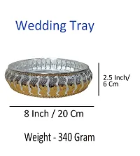 Sigaram 8 Inch Wedding Tray For Pooja Festival and Wedding Ceremany K4456-thumb3