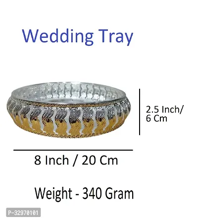 Sigaram 8 Inch Wedding Tray For Pooja Festival and Wedding Ceremany K4456-thumb4