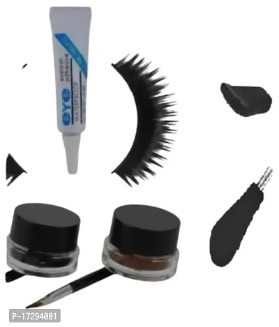 Gel Liner False Eyelashes Eyelashes Glue and Eyelashes Curler.