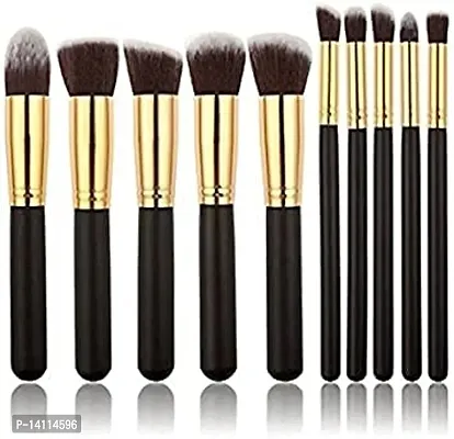 Stylish Fancy Makeup Brushes Mini 10 Pieces Set For Women And Girls-thumb0